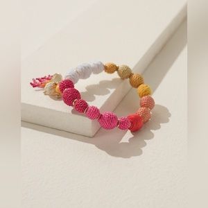 Chico’s Warm Multi Seed Bead Bracelet NWT